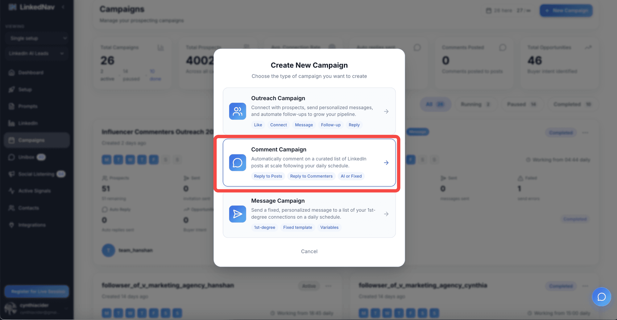 LinkedIn Comment Campaigns: Setup Guide (2026)